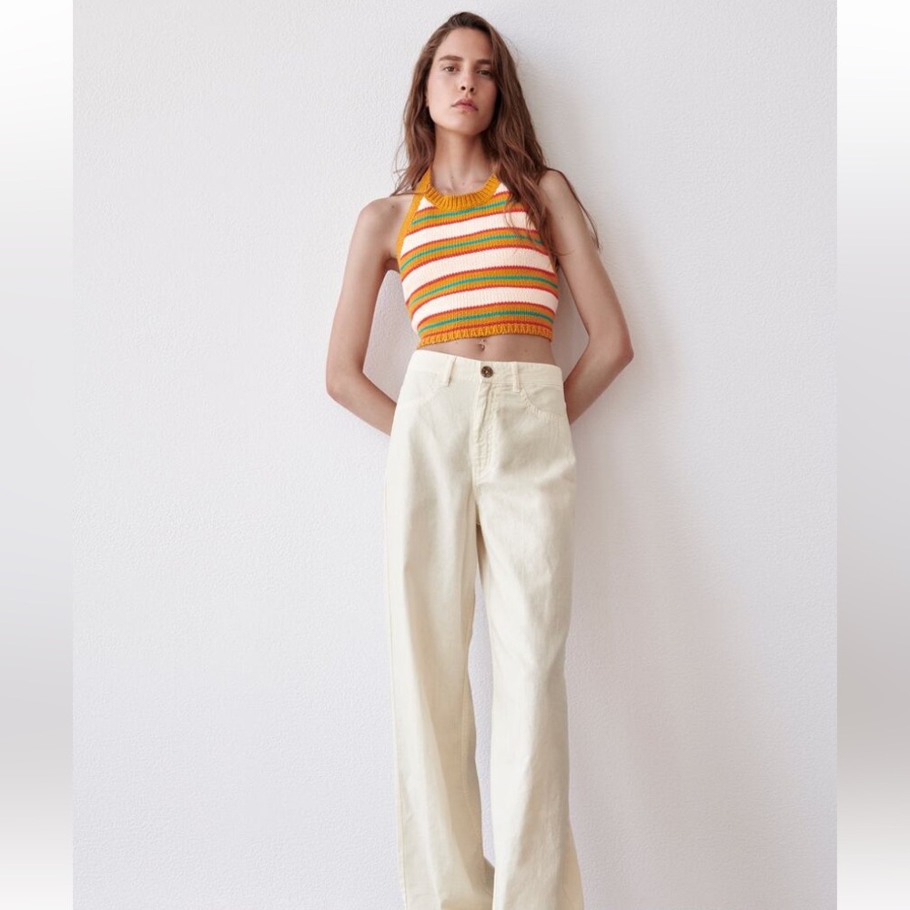 ZARA knit cropped tank